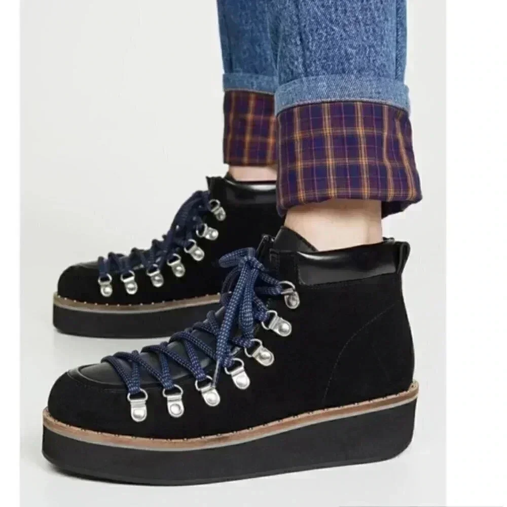 Free People Durango Suede Combat Hiking Boot
